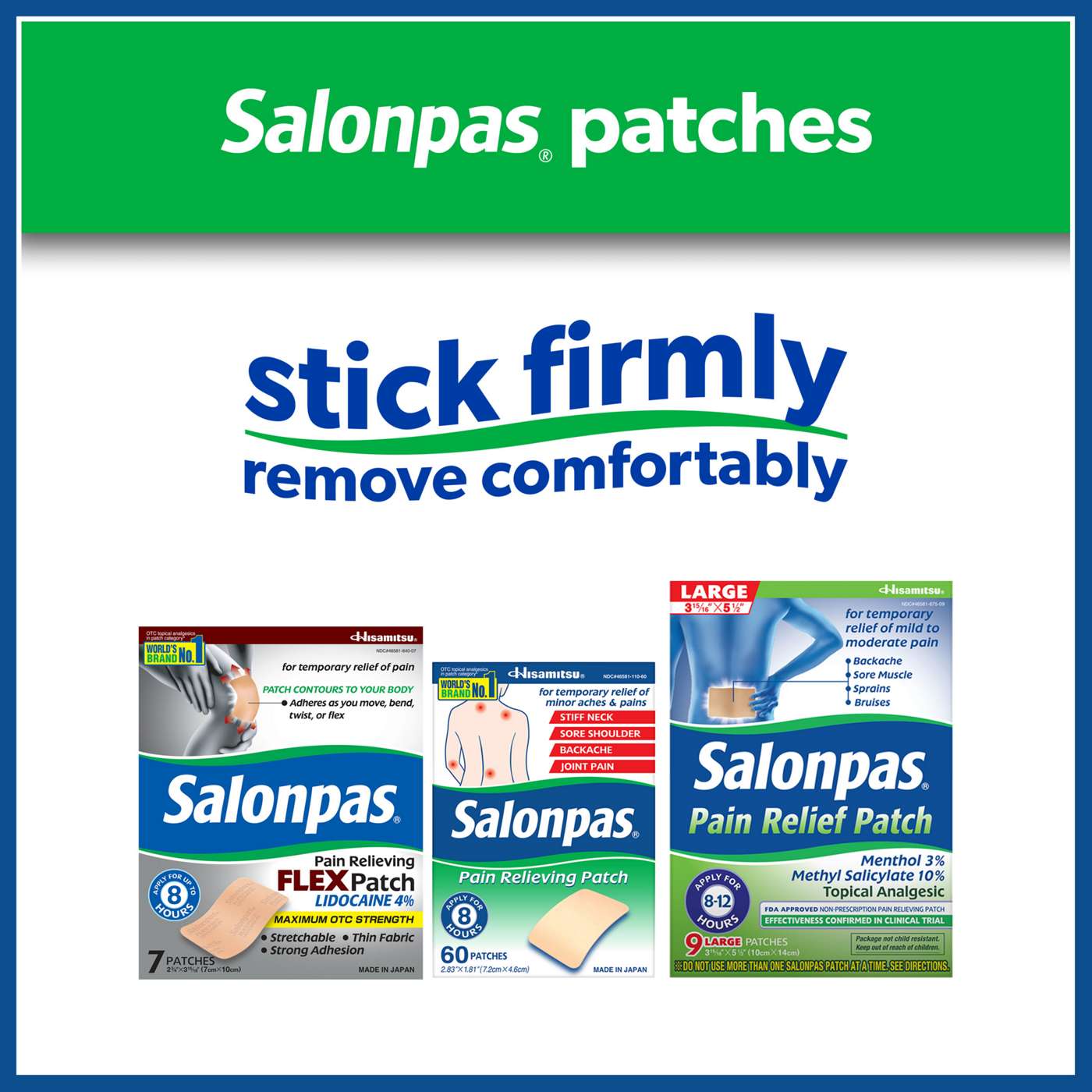 Salonpas Lidocaine 4% Pain Relieving Gel-patch; image 4 of 4