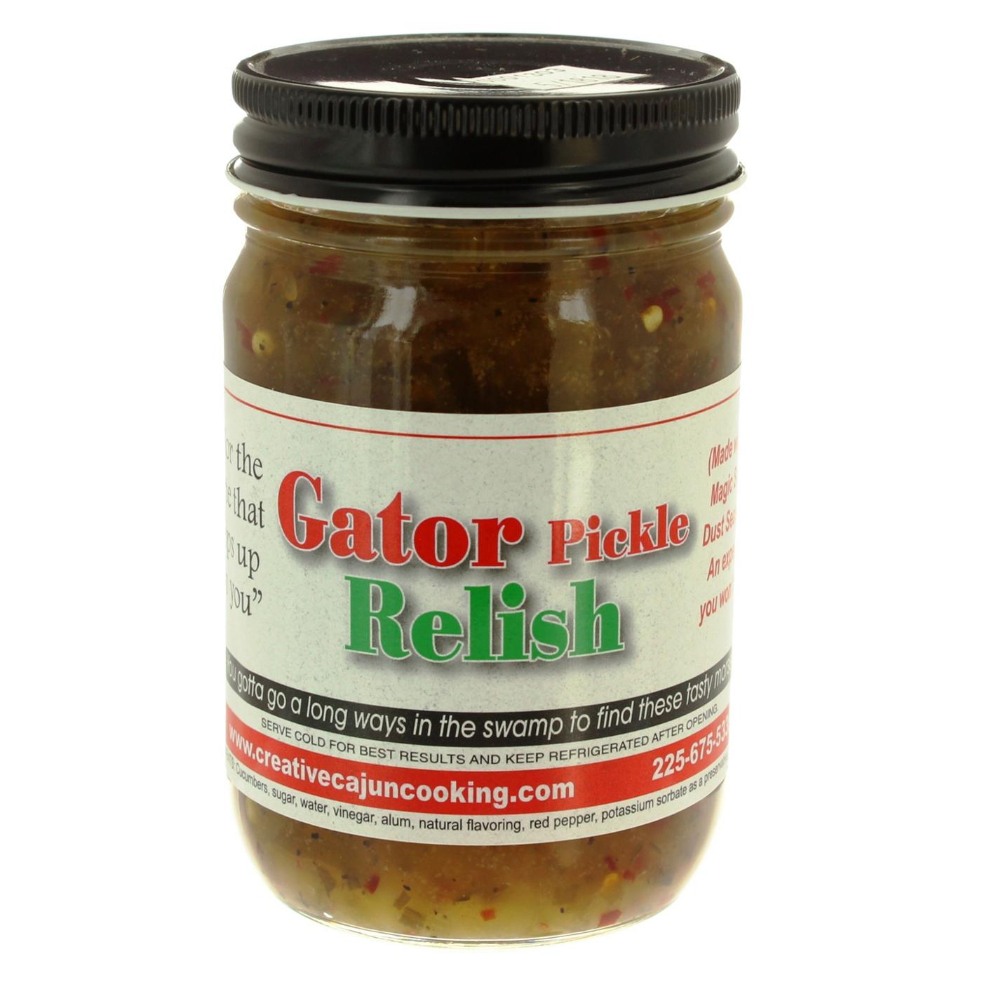 Creative Cajun Cooking Gator Pickle Relish; image 1 of 2