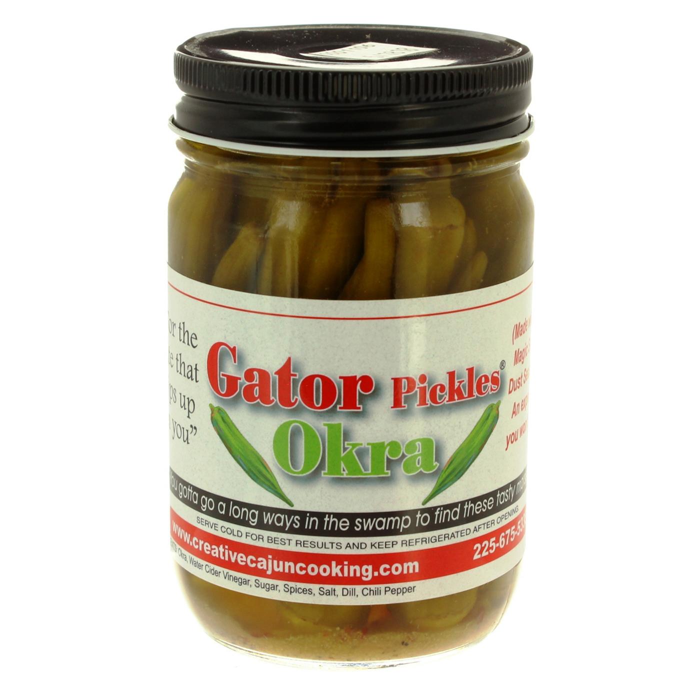 Creative Cajun Cooking Gator Pickle Okra; image 1 of 2