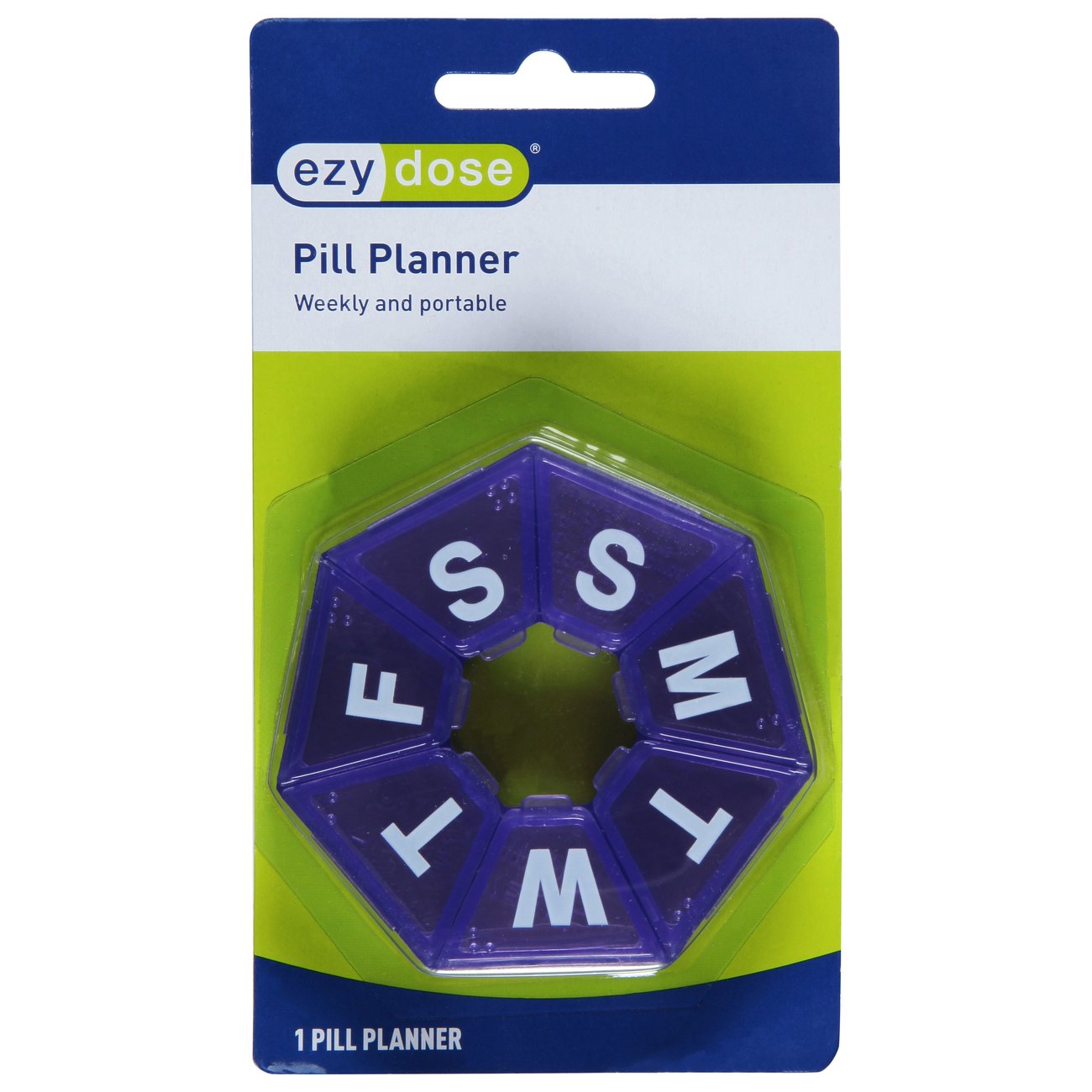 Ezy Dose Weekly 7 Sided Pill Planner, Assorted Colors Shop Pill