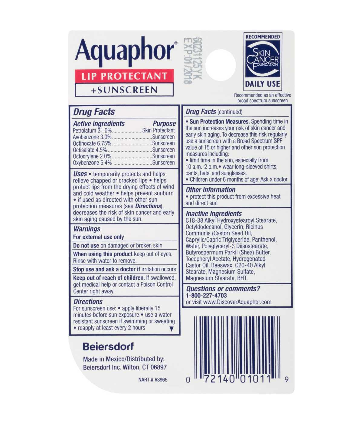 Aquaphor Lip Repair + Protect; image 2 of 2