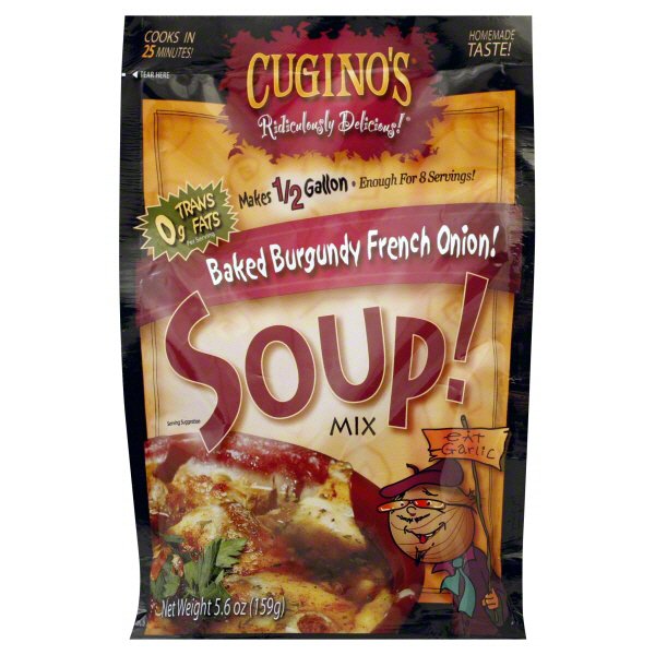 Cugino's Ridiculously Delicious! Baked Burgundy French Onion Soup Mix Shop Soups & chili at HEB
