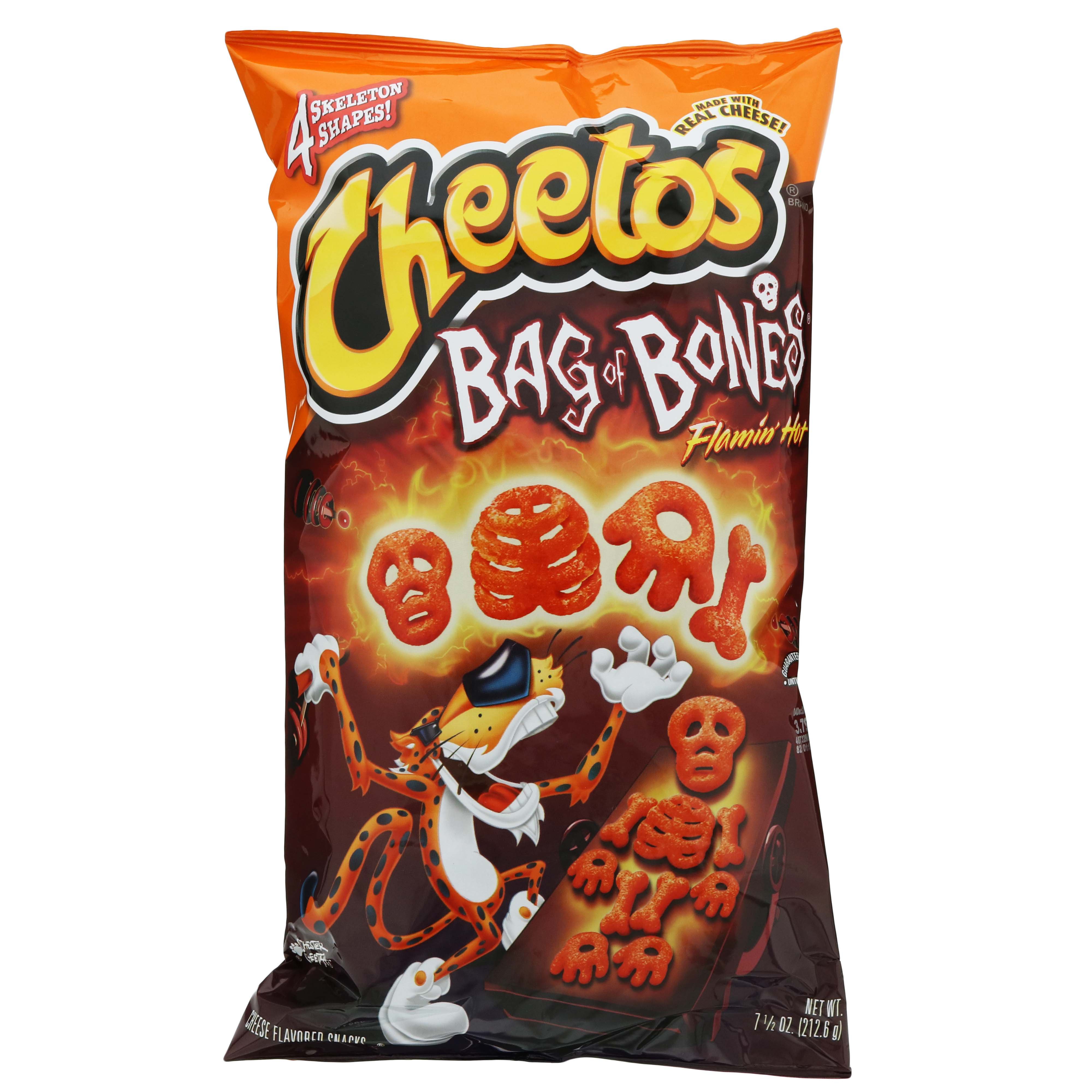 Cheetos® Bag of Bones® Flamin' Hot Cheese Flavored Snacks, 2.37 oz