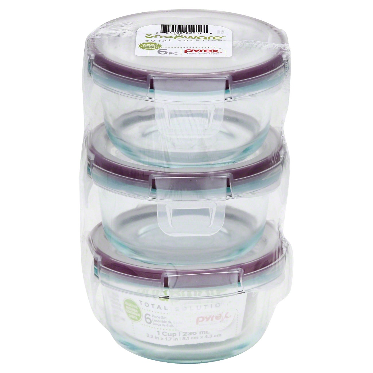 snapware pyrex glass food storage set