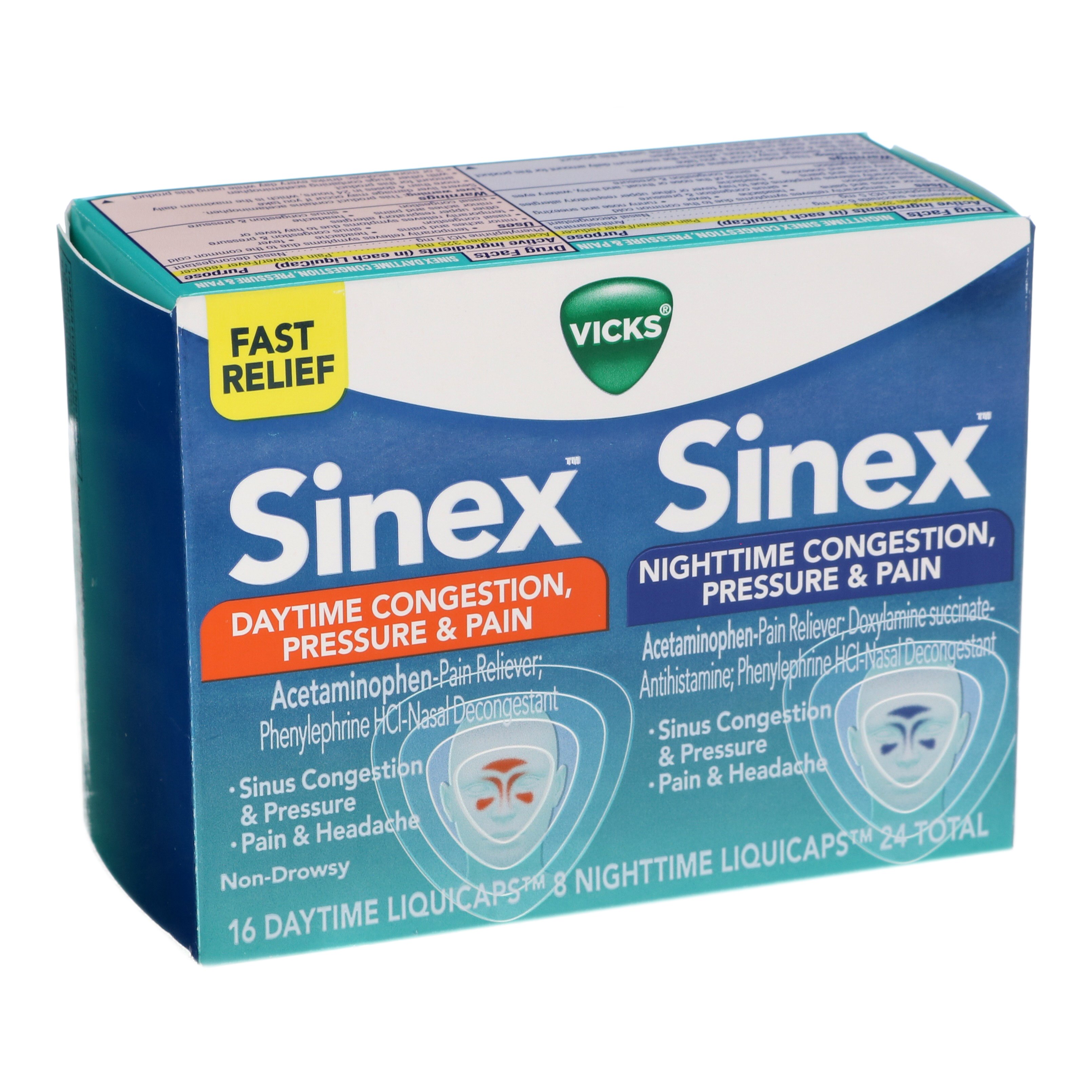 Vicks Sinex Daytime & Nightime Congestion, Pressure & Pain Relief