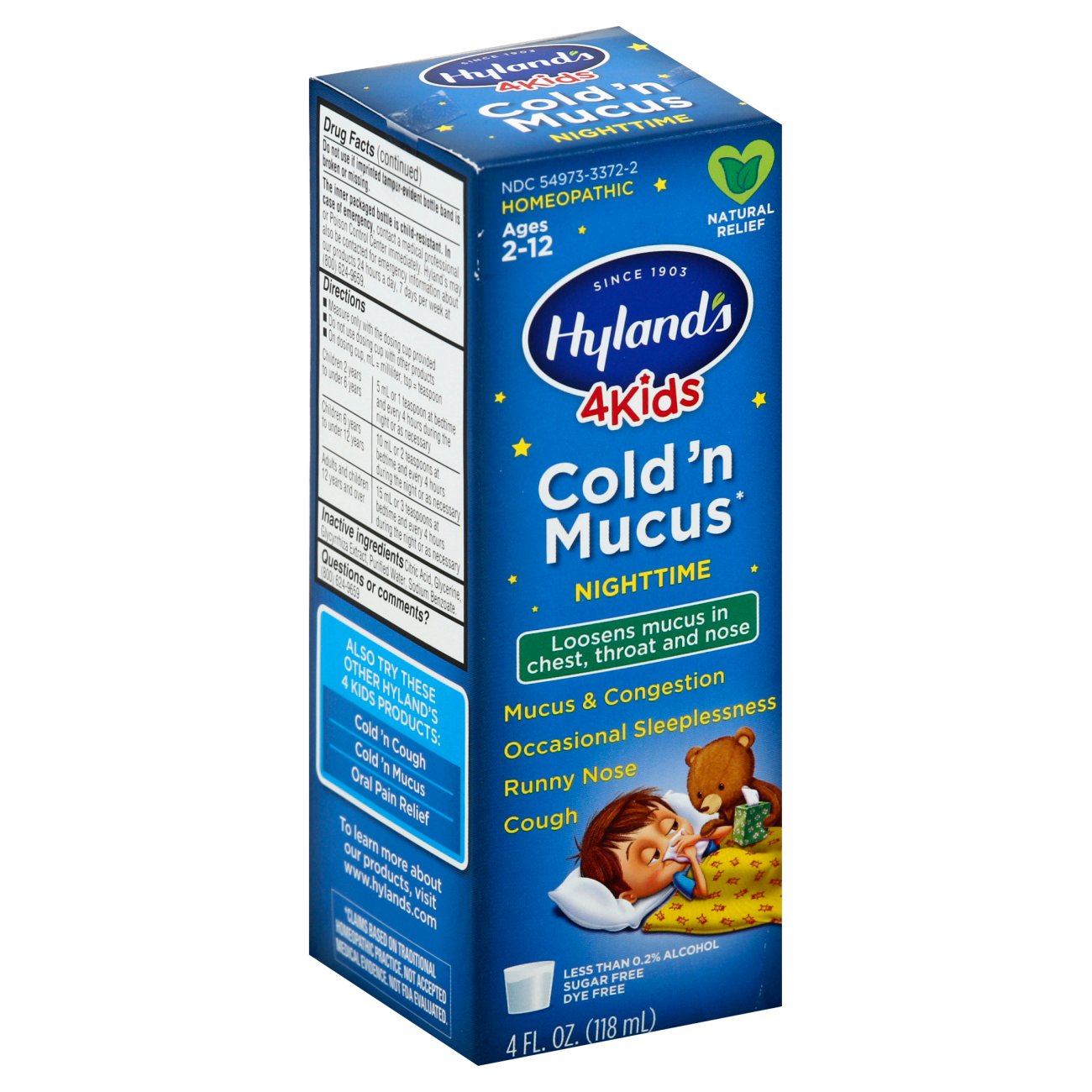 hyland's nighttime mucus and cold relief