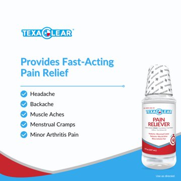 TexaClear Liquid Pain Reliever, 8 oz