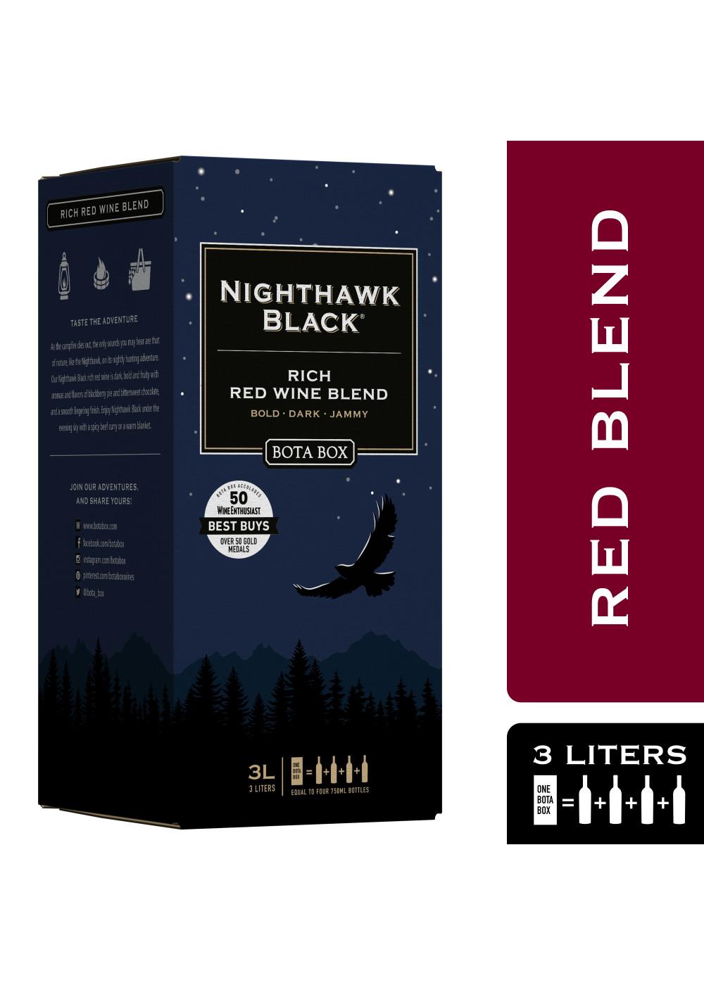 Bota Box Nighthawk Black Rich Red Wine Blend Boxed Wine; image 2 of 4