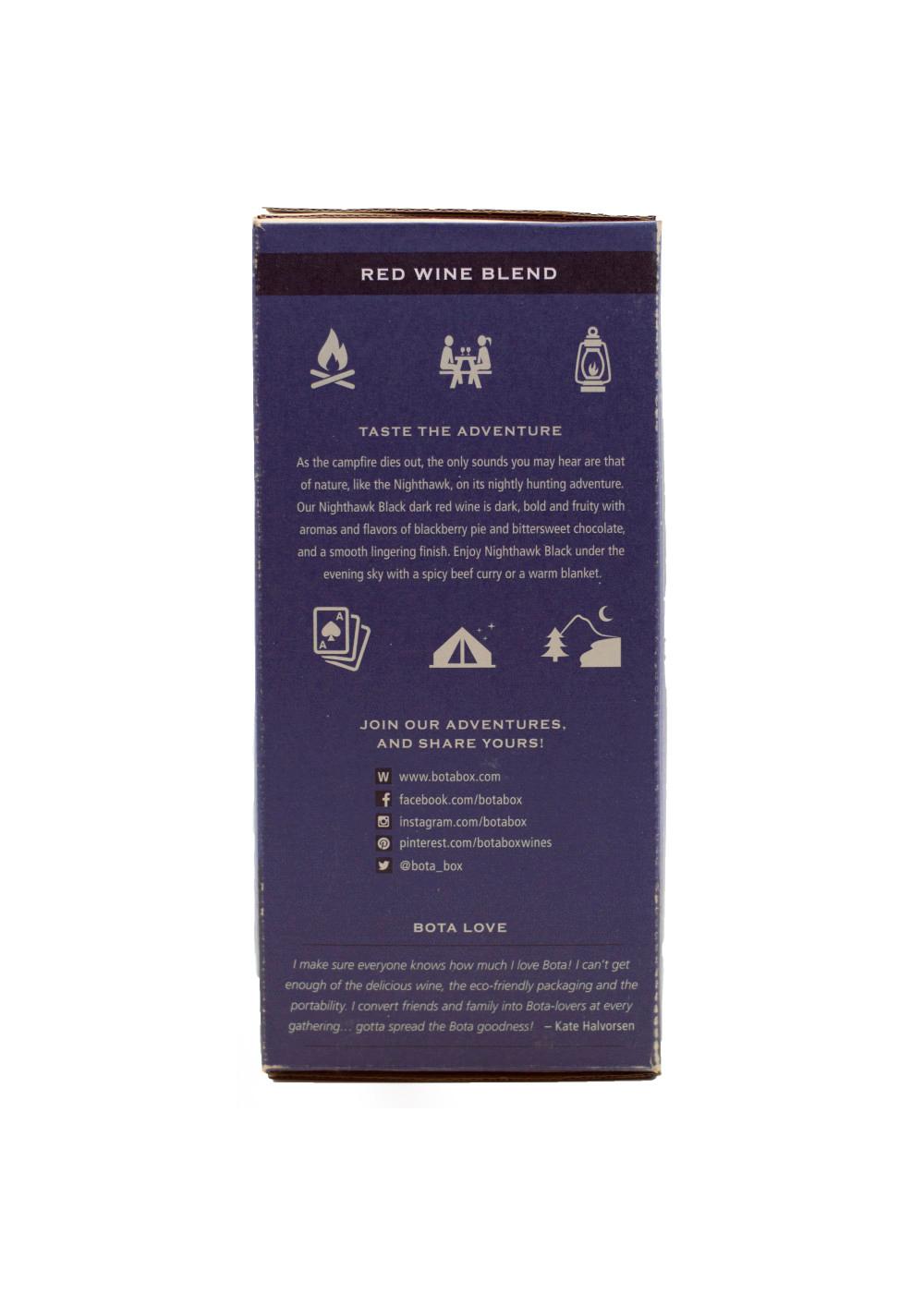 Bota Box Nighthawk Rich Red Wine Blend California Box Wine; image 5 of 8