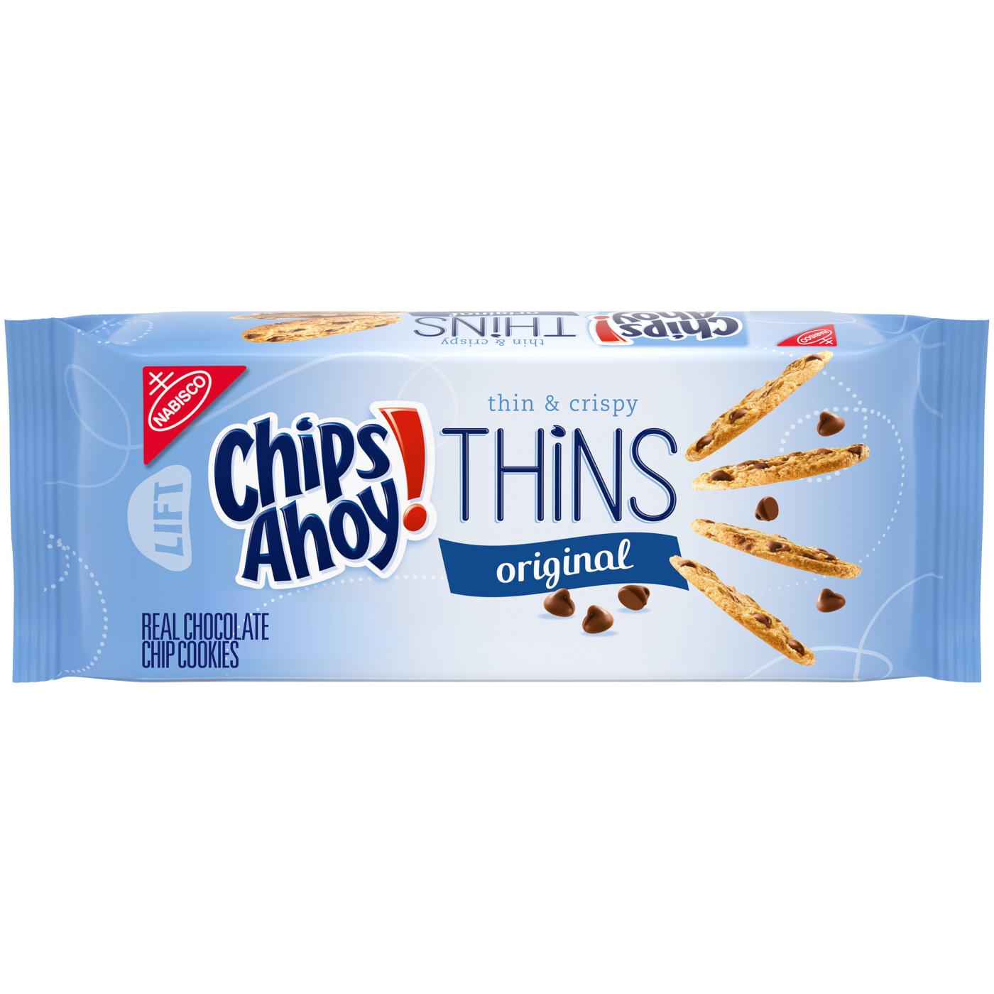 Chips Ahoy! Thins Original Chocolate Chip Cookies; image 1 of 10