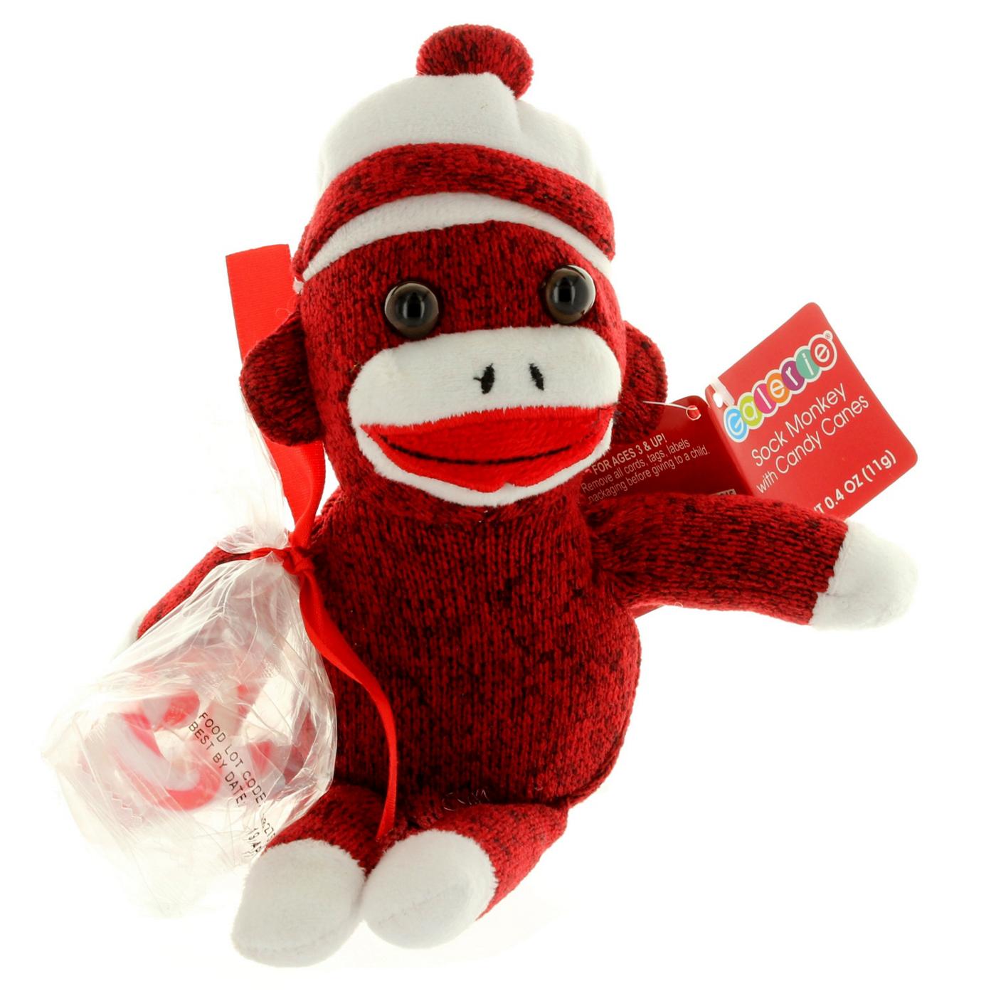 Galerie Sock Monkey Plush With Candy; image 1 of 4