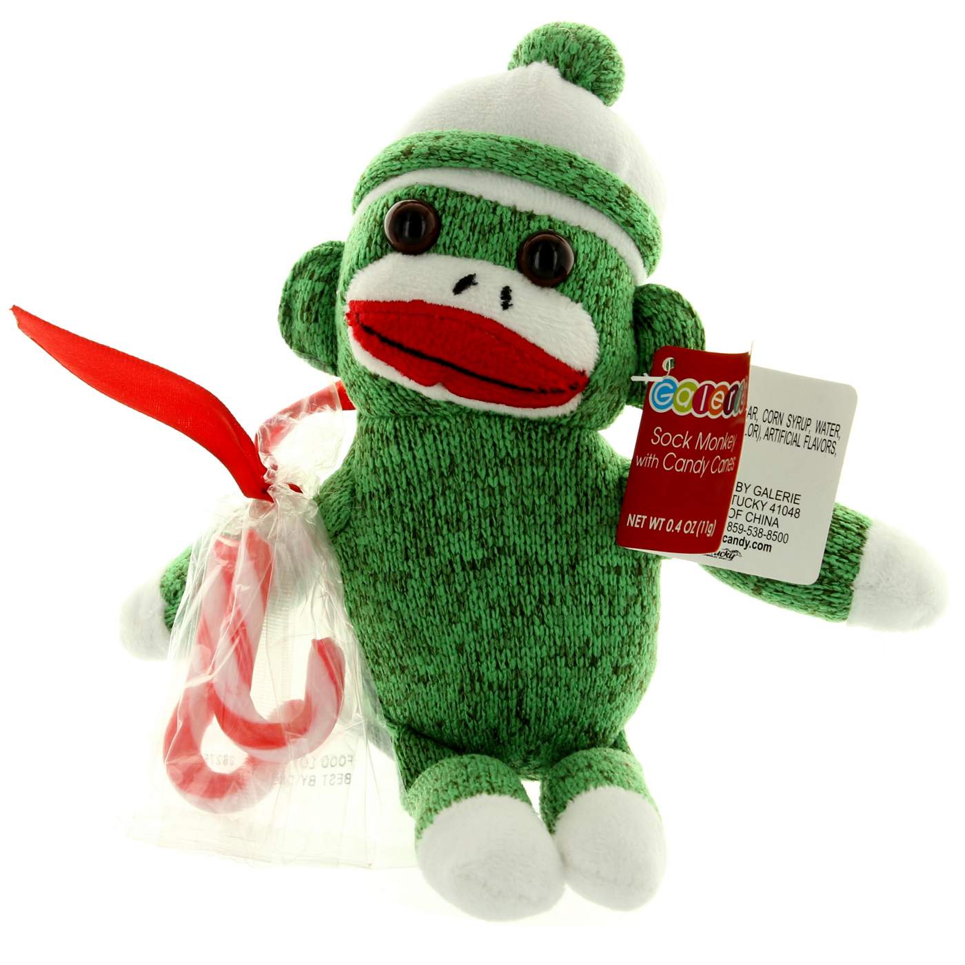 Galerie Sock Monkey Plush With Candy; image 2 of 4