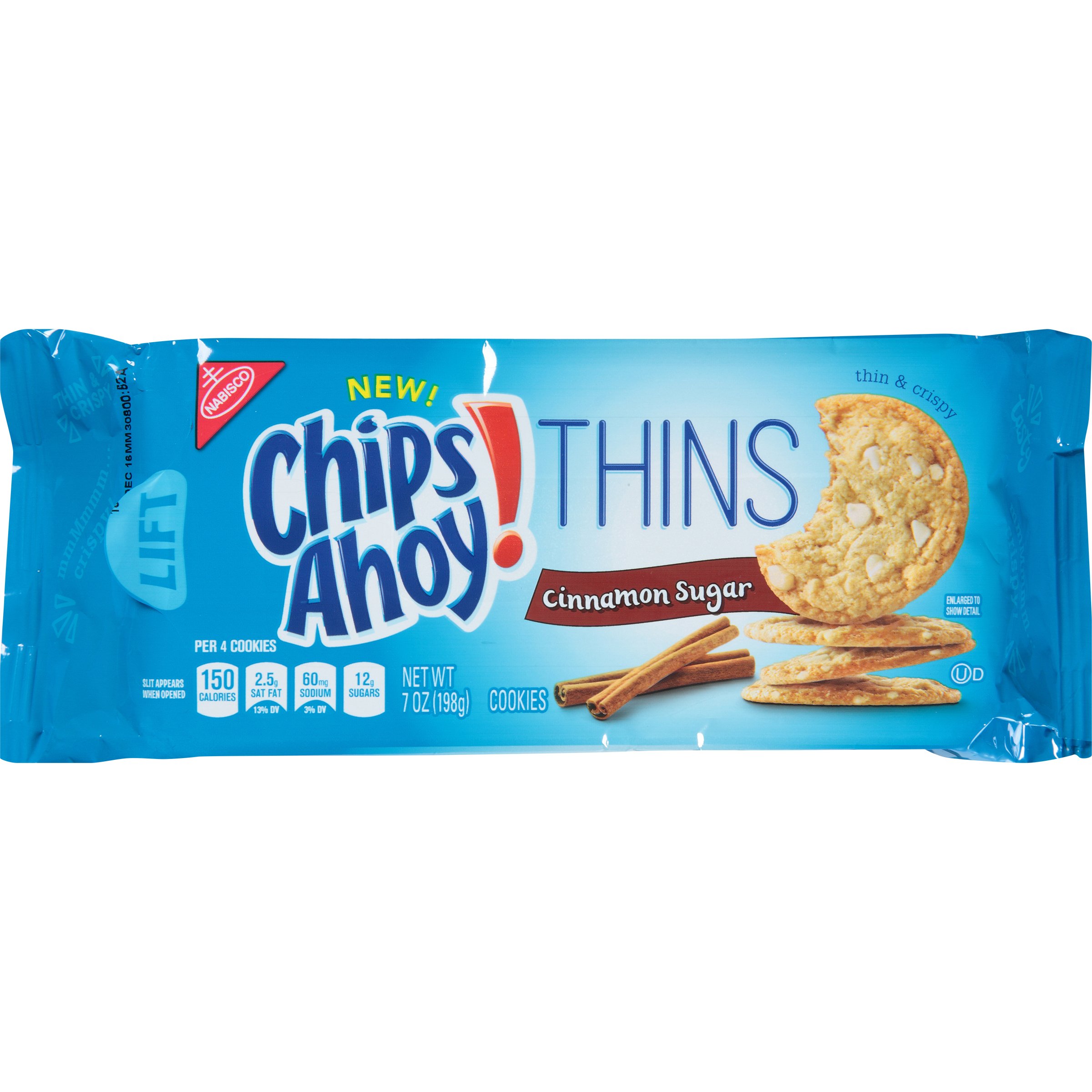Nabisco Chips Ahoy! Thins Cinnamon Sugar Cookies Shop Cookies at HEB