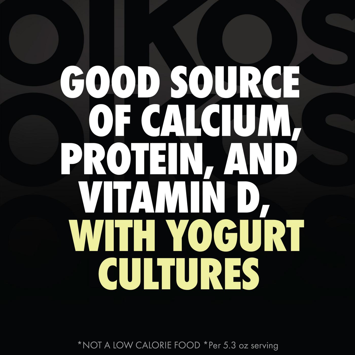 Oikos Triple Zero 15g Protein Sugar Free Non Fat Blended 4 pk Greek Yogurt - Vanilla; image 5 of 8