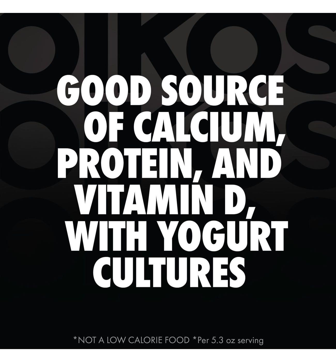 Oikos Triple Zero 15g Protein Sugar Free Blended 4 pk Greek Yogurt - Vanilla; image 8 of 10