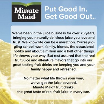 Minute Maid Lemonade 6 pk Bottles