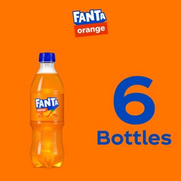 Fanta Orange Soda Bottles 16.9 oz