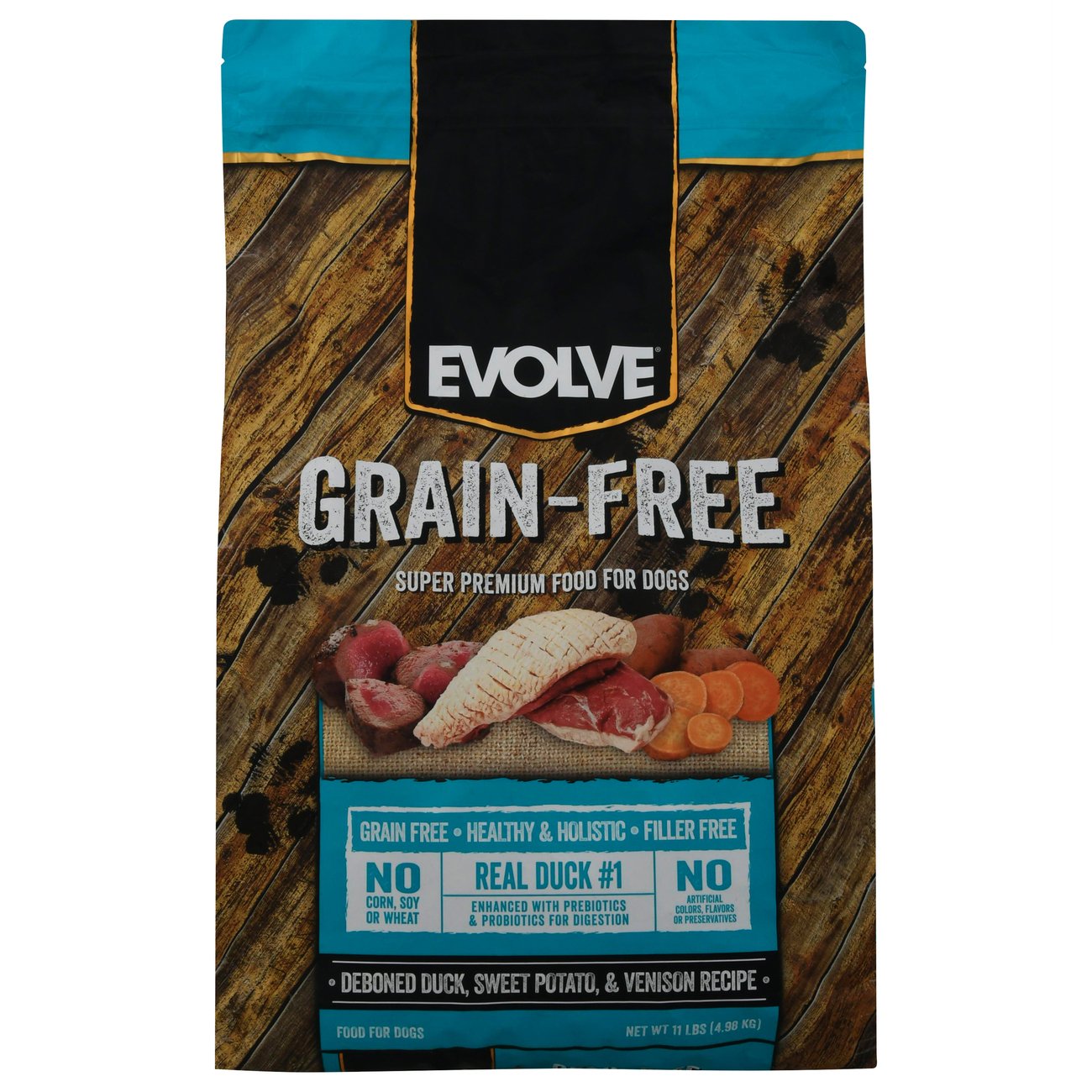 Evolve GrainFree Duck, Chickpea & Sweet Potato Recipe Dry Dog Food Shop Food at HEB