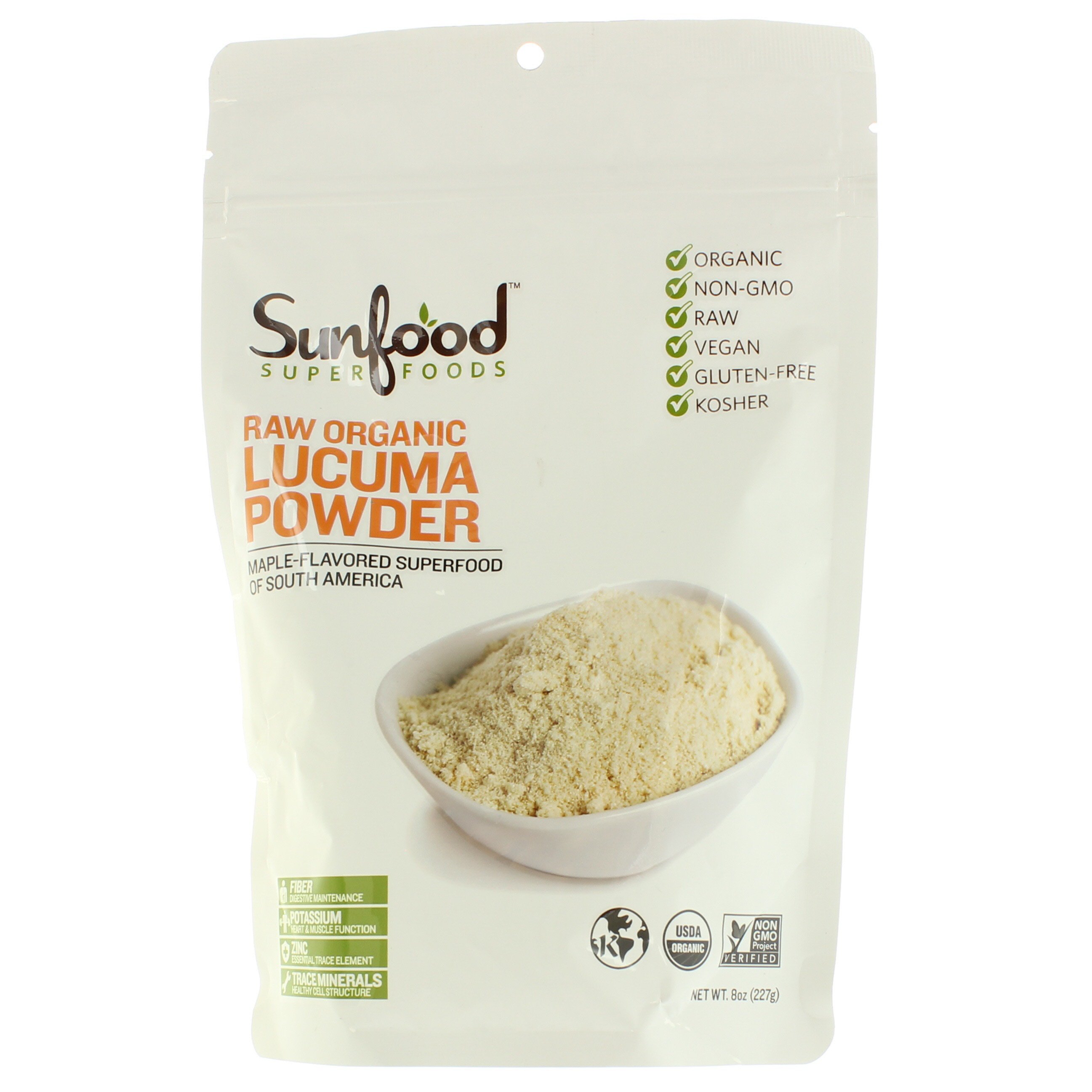 Sunfood Super Foods Raw Organic Lucuma Powder - Shop Diet & Fitness At ...