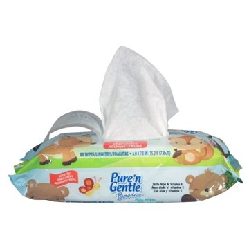 Pure'n Gentle Basics Baby Wipes - Scented