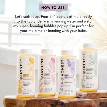 The Honest Company Calm Bubble Bath - Lavender, 12 oz