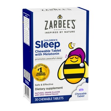 Zarbee's Kids Sleep with Melatonin Chewables - Grape, 30 ct