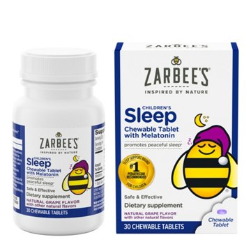 Zarbee's Kids Sleep with Melatonin Chewables - Grape, 30 ct