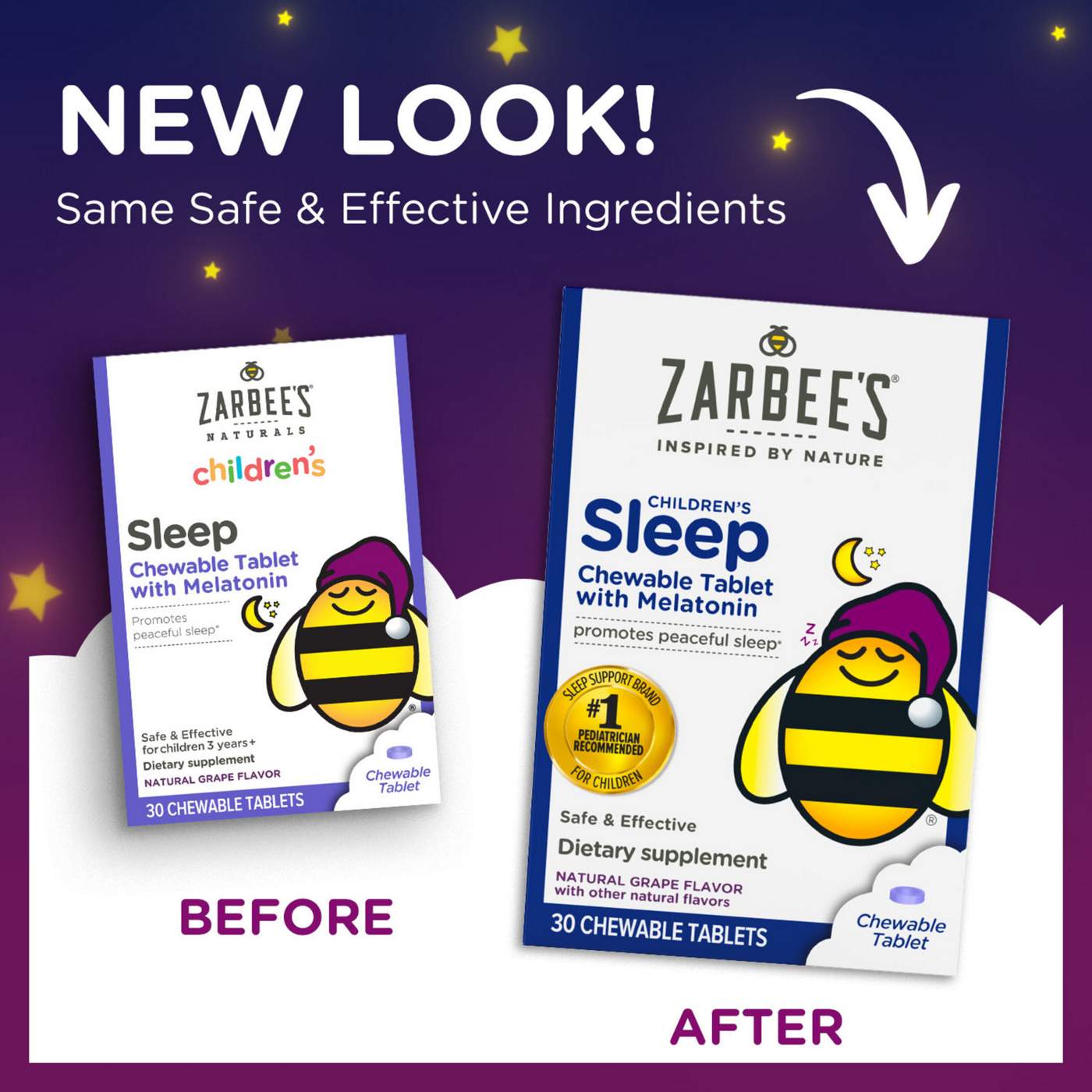 Zarbee's Kids Sleep with Melatonin Chewables - Grape; image 4 of 8