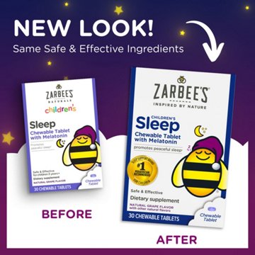 Zarbee's Kids Sleep with Melatonin Chewables - Grape, 30 ct