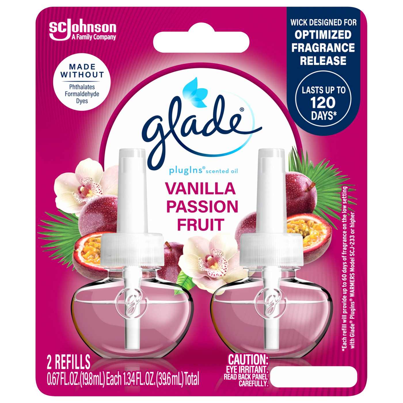 Glade PlugIns Scented Oil Air Freshener Refills - Vanilla Passion Fruit; image 1 of 14