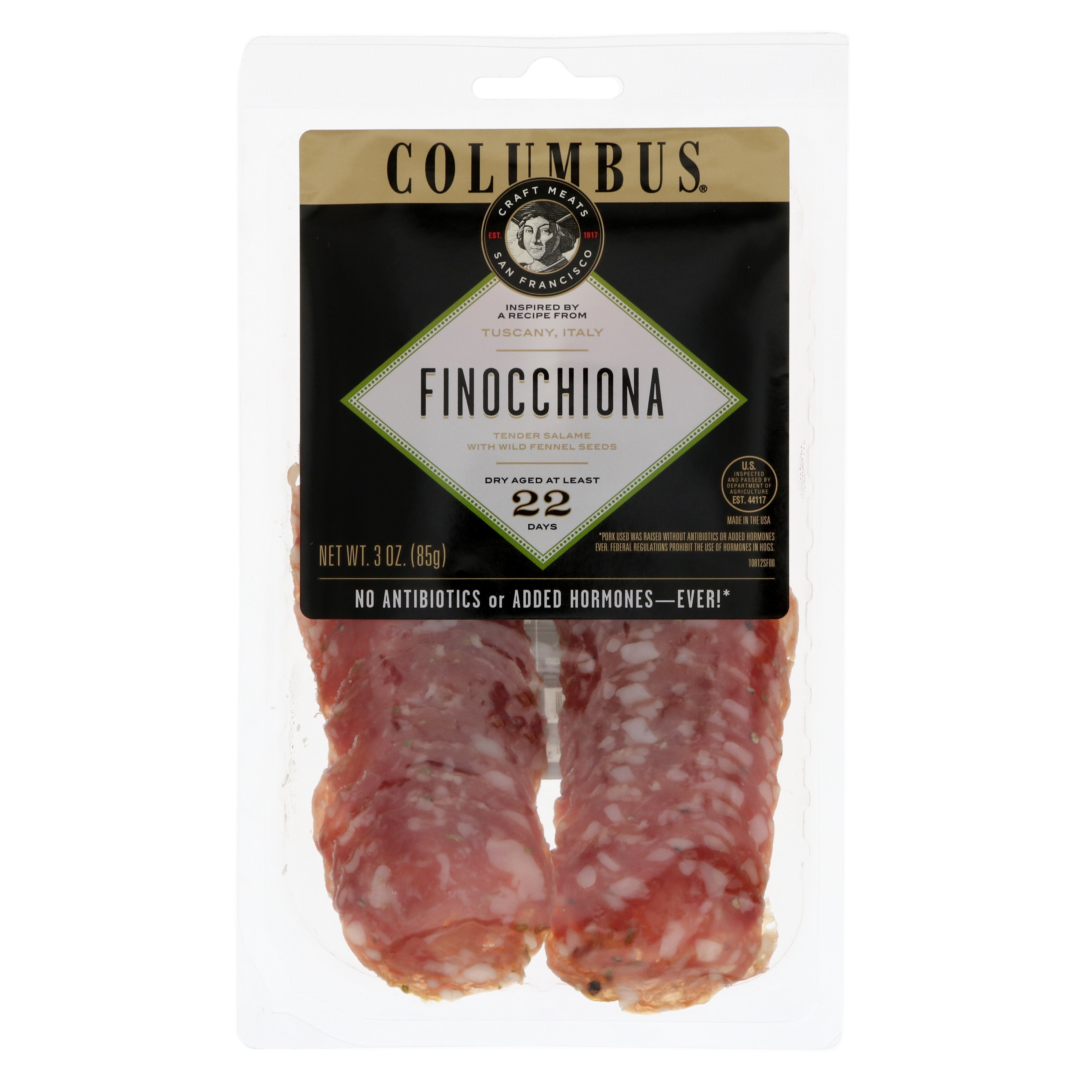 Columbus Sliced Finocchiona Shop Meat at HEB