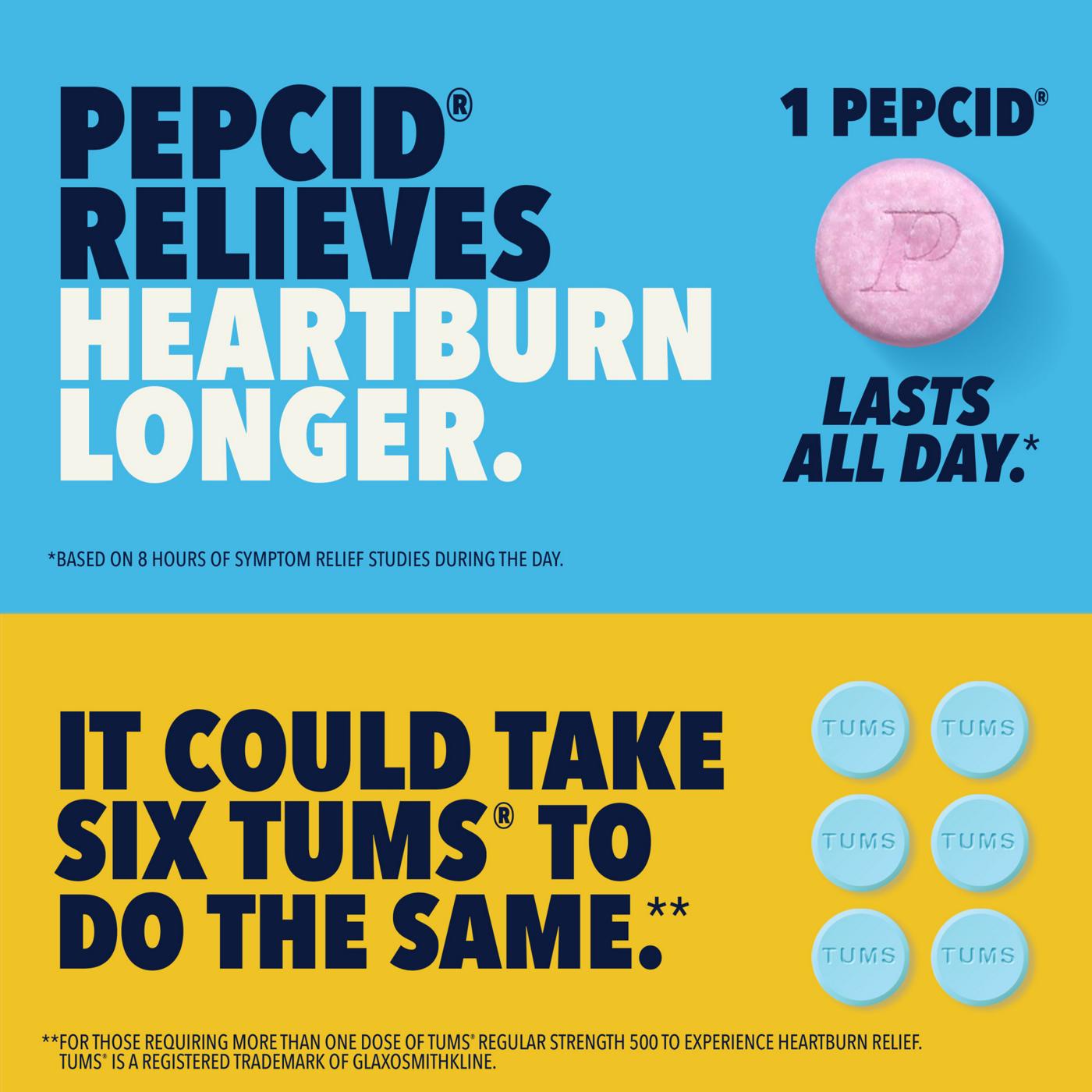 Pepcid Complete Dual Action Acid Reducer Tablets - Tropical Fruit; image 9 of 9