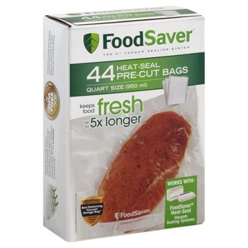 FoodSaver Quart Vacuum Seal Bags, 44 ct
