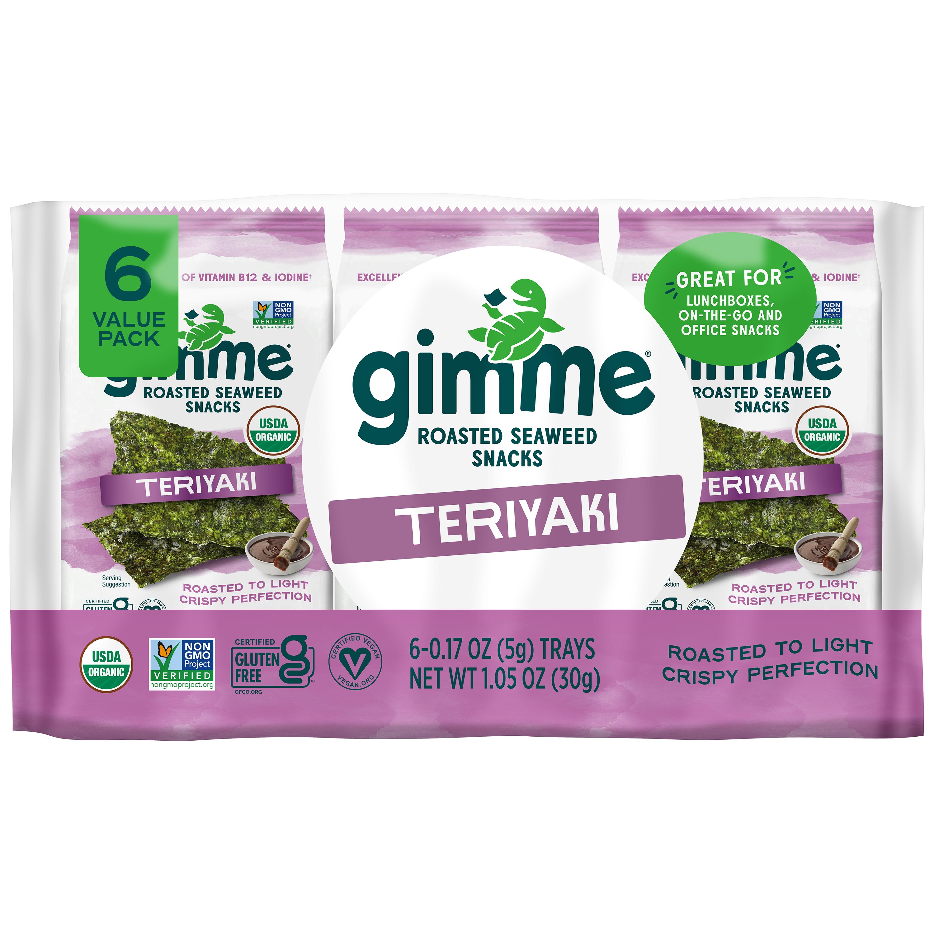 Gimme Organic Teriyaki Seaweed Snacks Shop Chips at HEB
