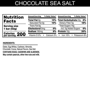 RXBAR 12g Protein Bar - Chocolate Sea Salt