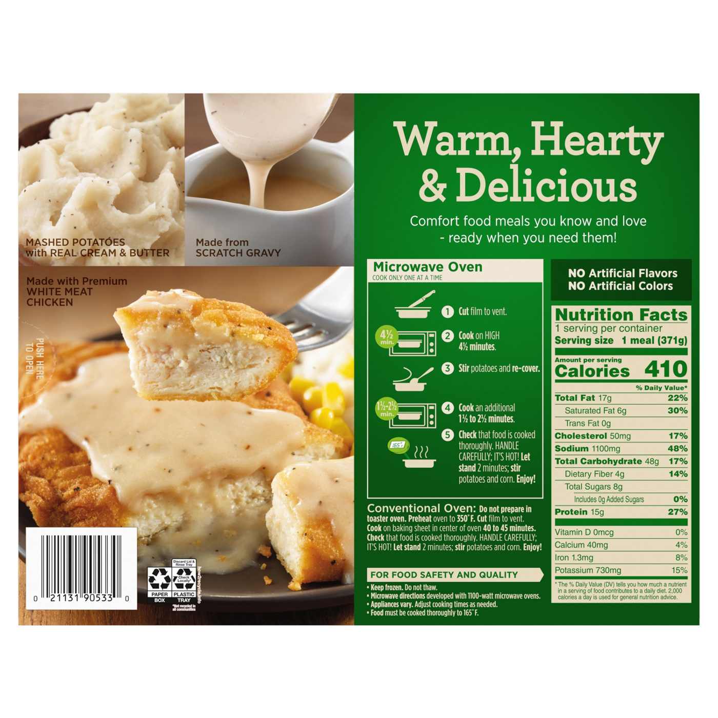 Marie Callender's Country Fried Chicken & Gravy Frozen Meal; image 2 of 4