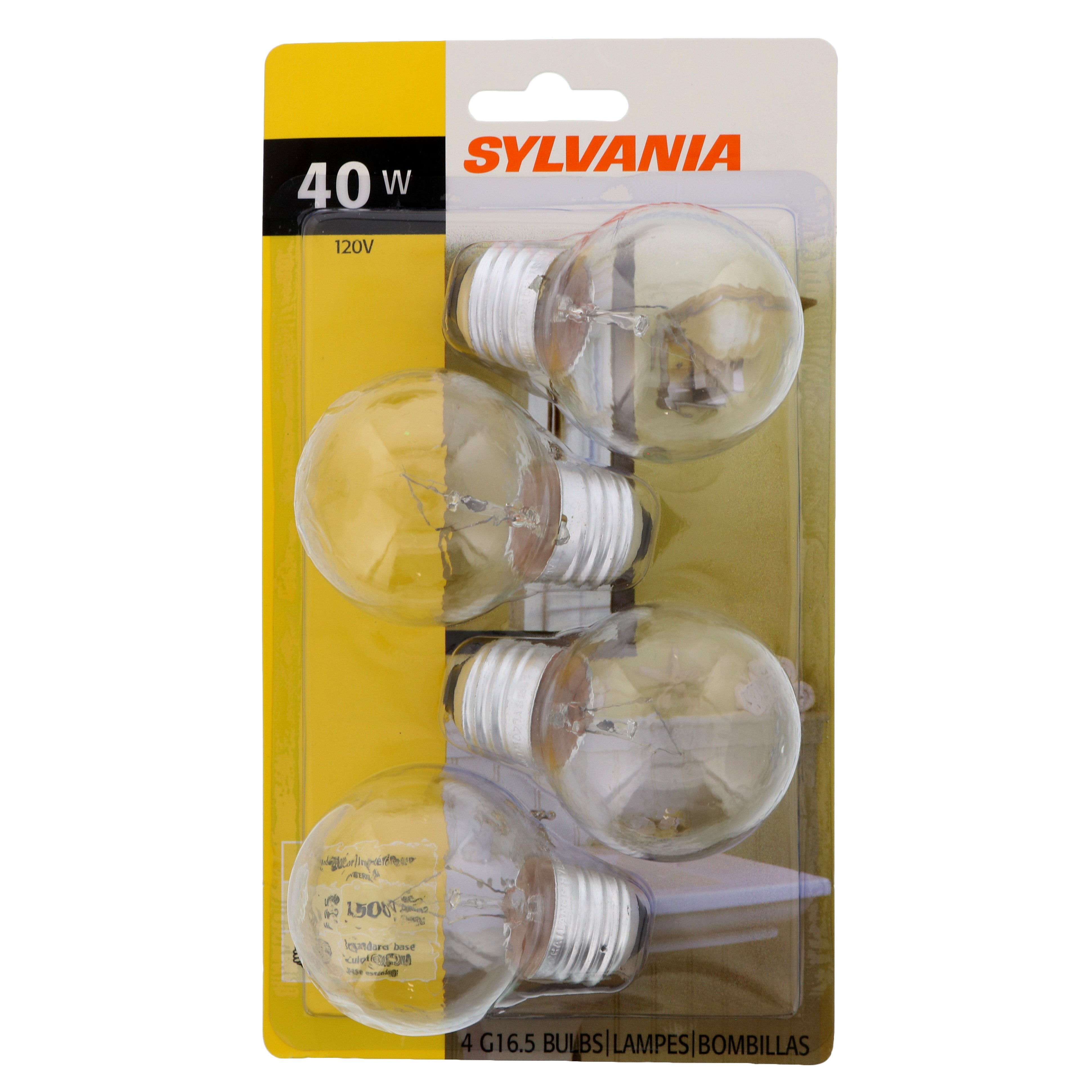 Sylvania 40 Watt Light Bulb G16 5 Globe For Bathroom Vanity Clear Shop Light Bulbs At H E B