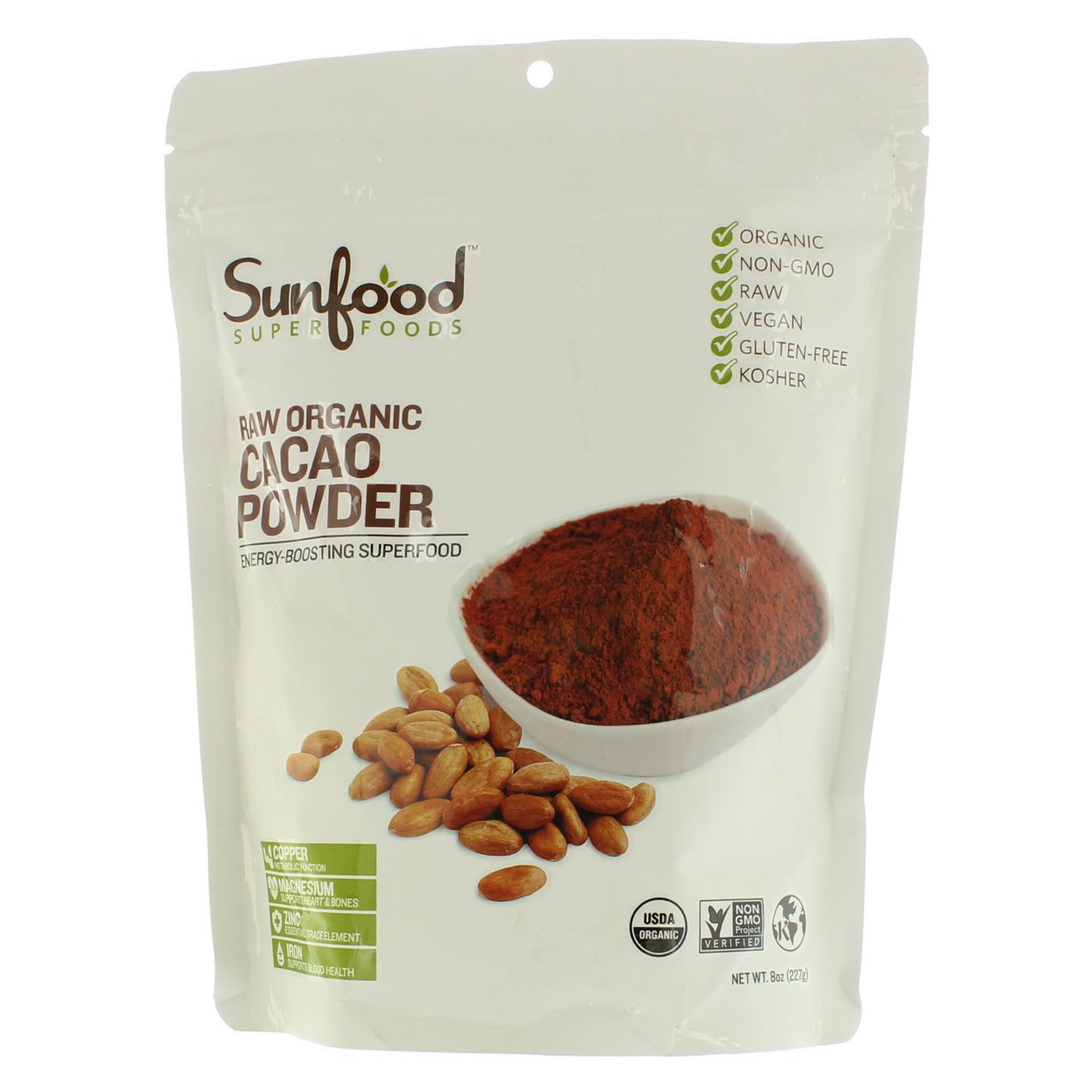 Sunfood Super Foods Raw Organic Cacao Powder; image 1 of 2