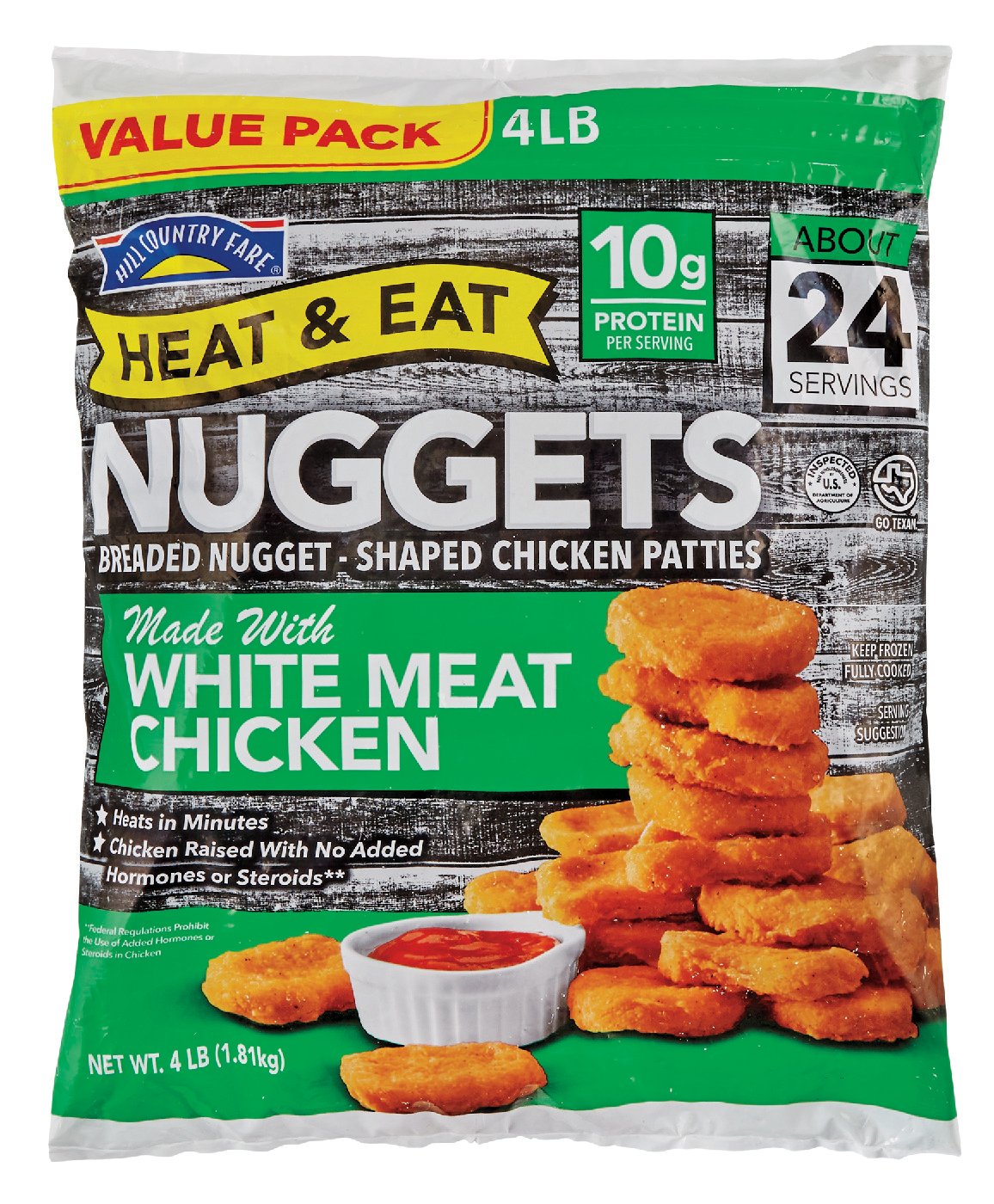 Hill Country Fare Heat And Eat Nuggets Value Pack - Shop Chicken At H-E-B