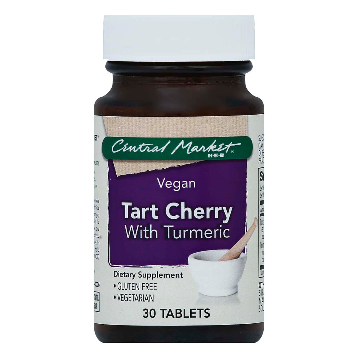 Central Market Tart Cherry with Turmeric Tablets, 30 ct