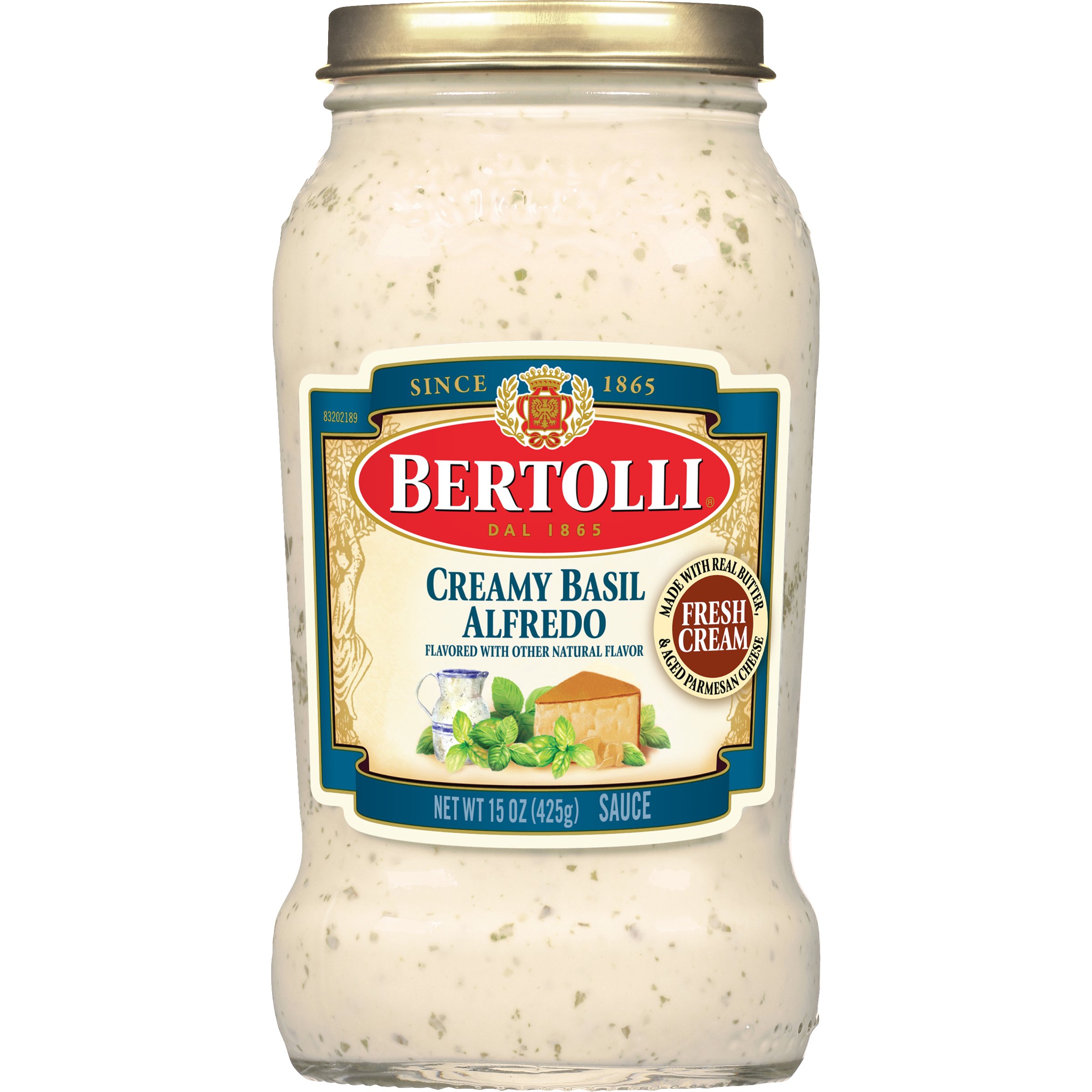 Bertolli Creamy Basil Alfredo Sauce With Aged Parmesan Cheese - Shop ...