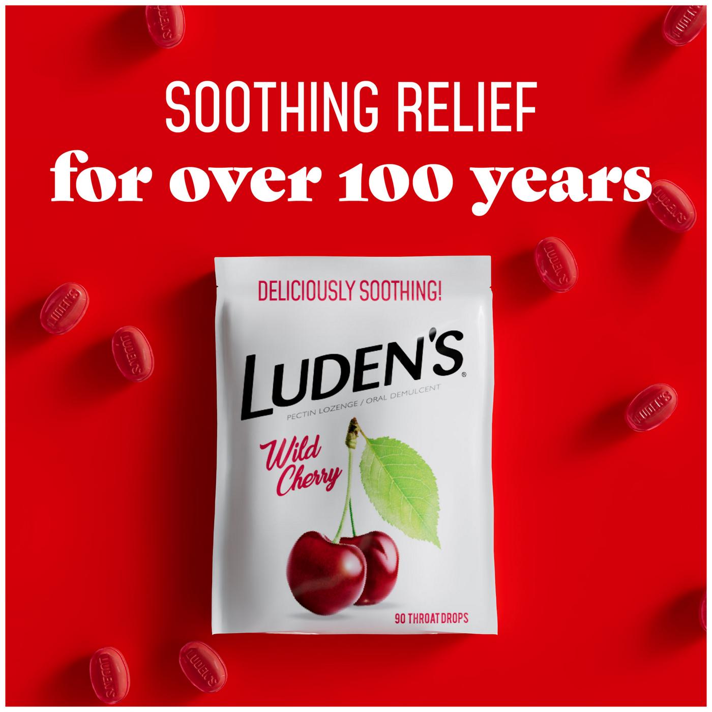 Luden's Soothing Throat Drops - Wild Cherry; image 2 of 5