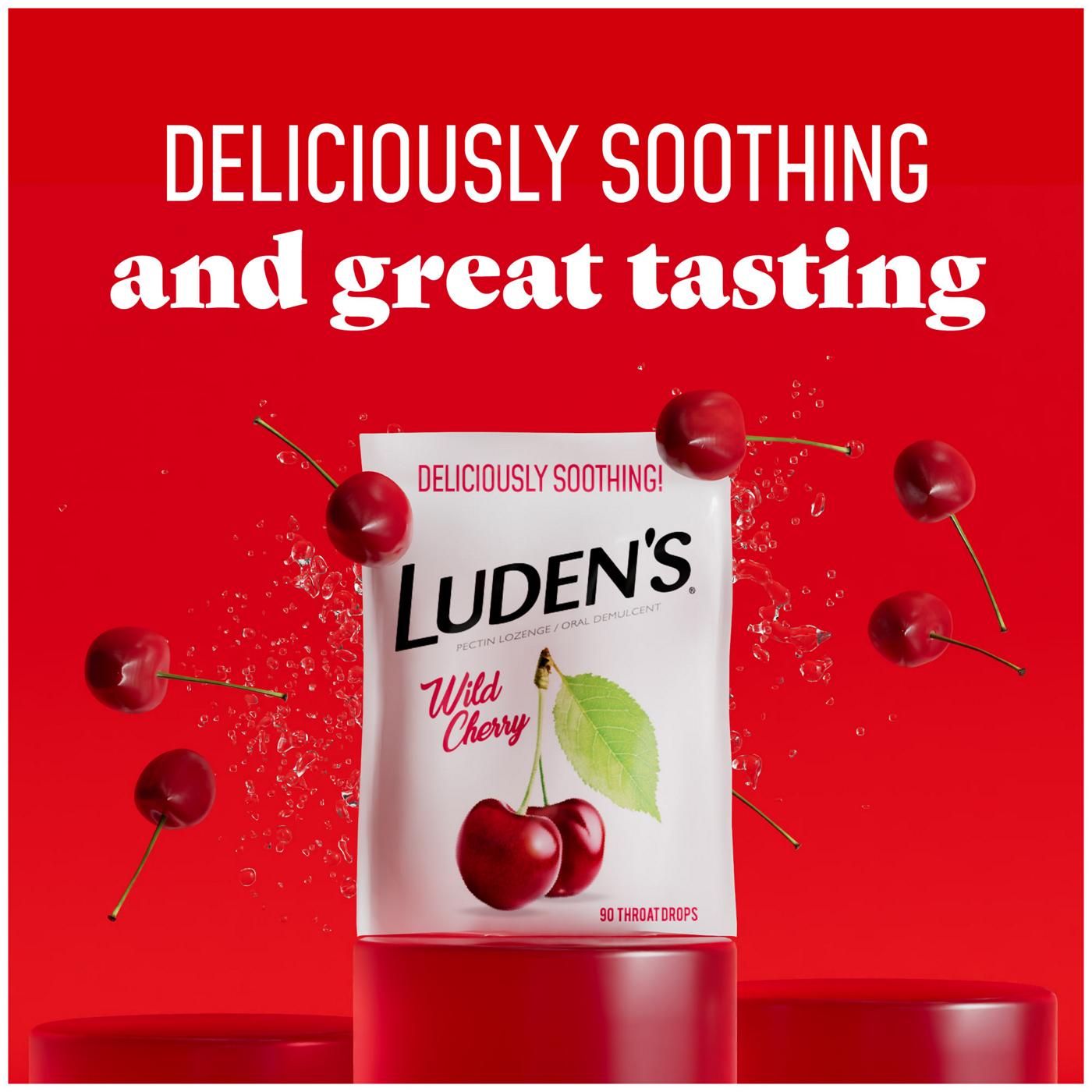 Luden's Soothing Throat Drops - Wild Cherry; image 5 of 5