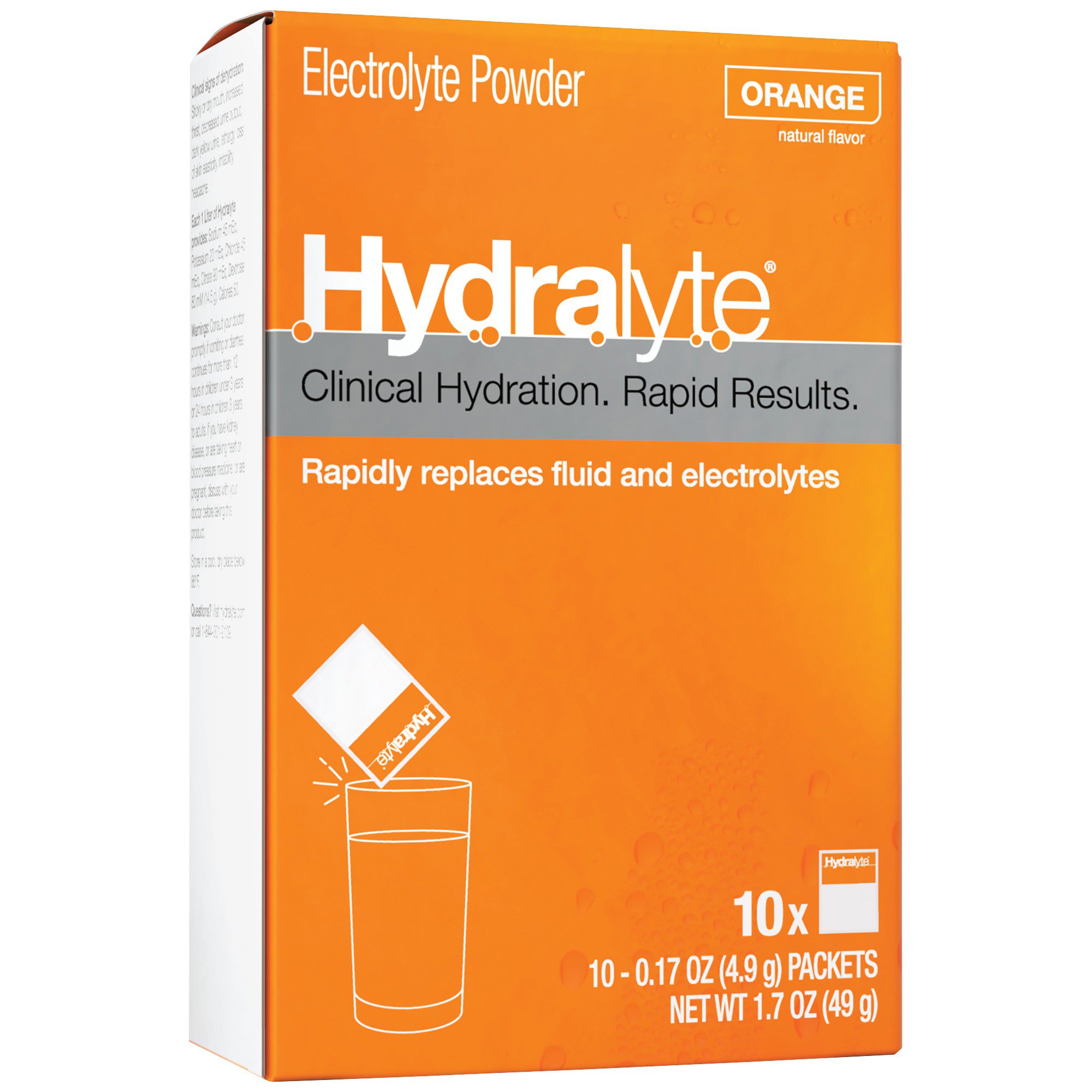 Hydralyte Electrolyte Powder Orange Shop Digestion & Nausea at HEB