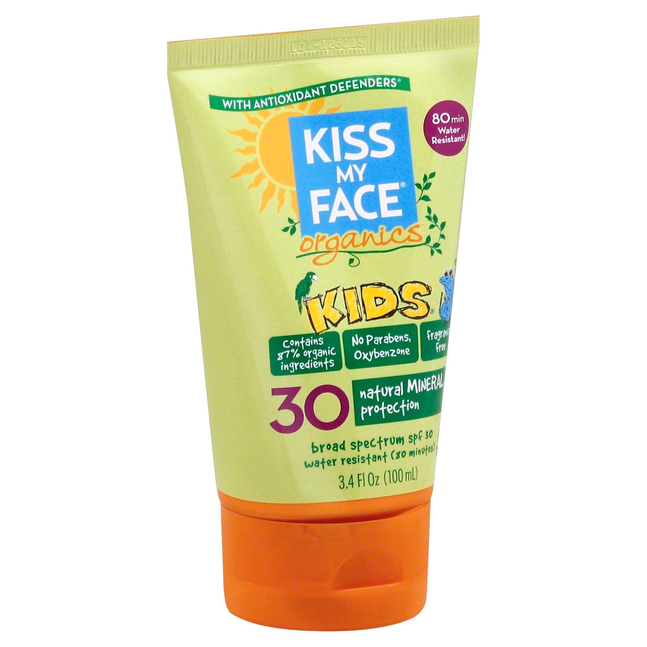 kids face sunscreen