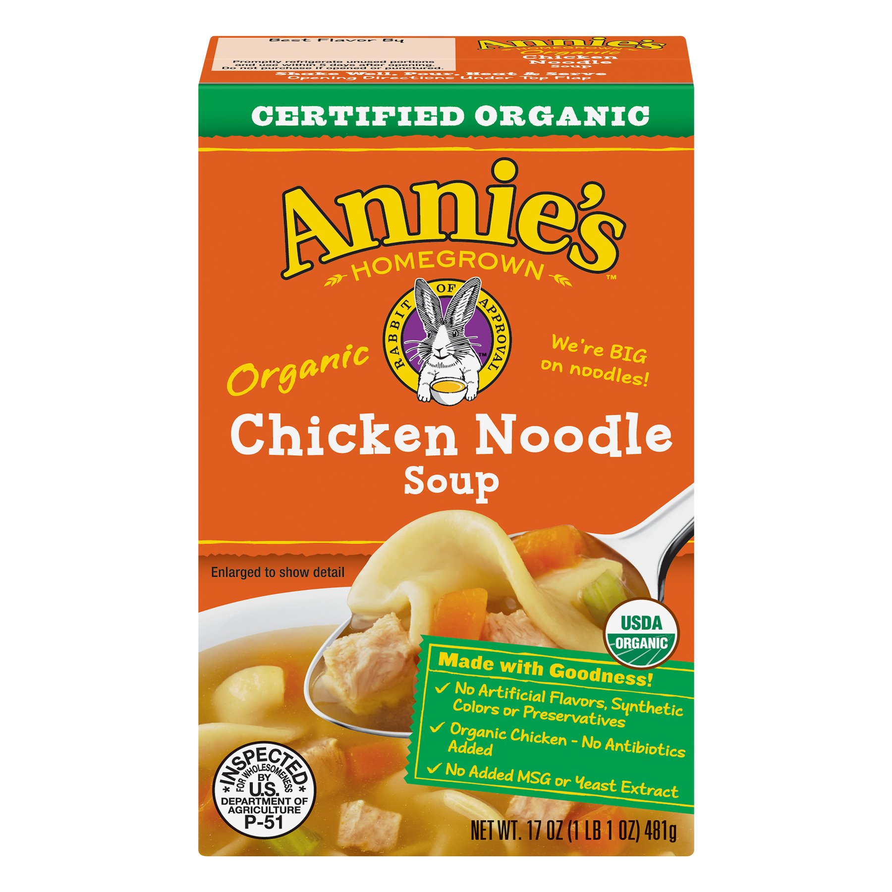 Annie's Homegrown Organic Chicken Noodle Soup Shop Soups & Chili at HEB