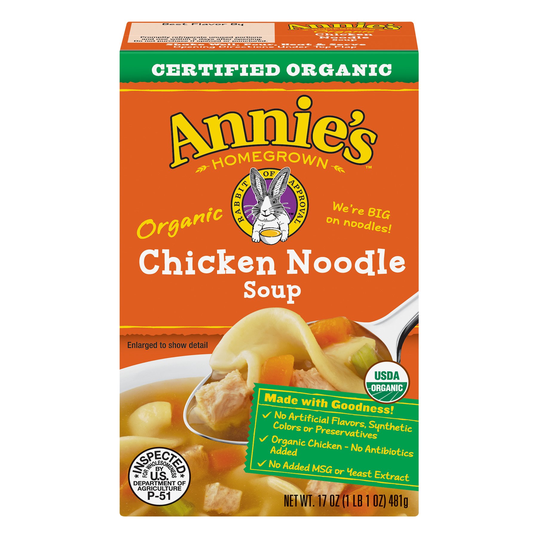Organic Reduced Sodium Chicken Noodle Soup, 17 oz at Whole Foods
