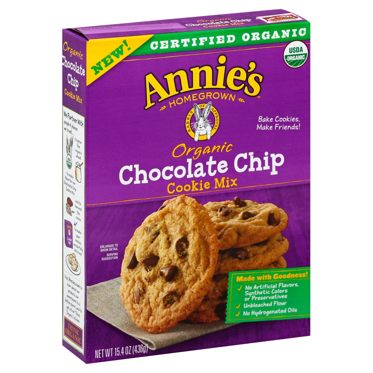 Annie's Homegrown Cookie Mix Chocolate Chip Shop Baking mixes at HEB