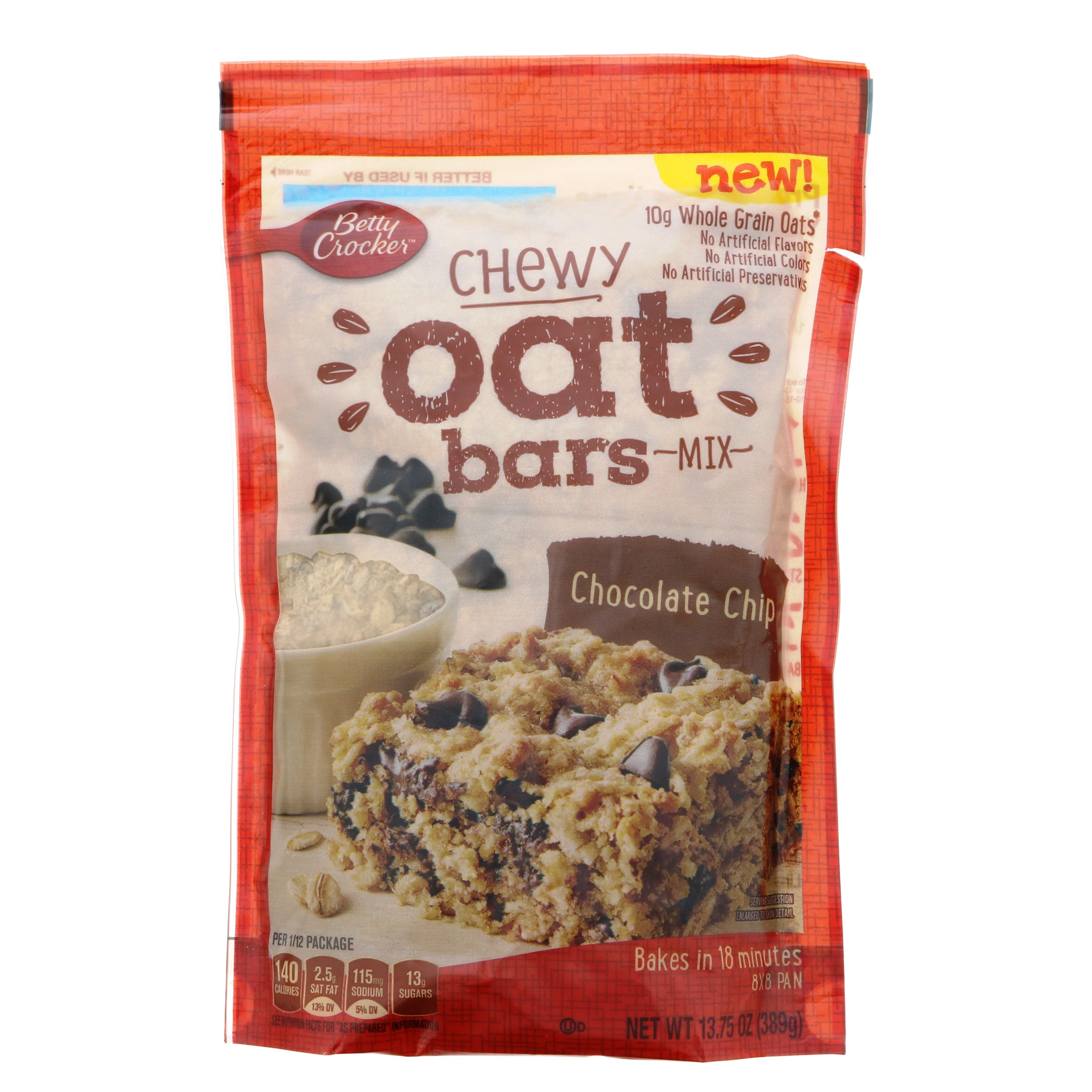 Betty Crocker Chewy Oat Bars Chocolate Chip Shop Baking Mixes at HEB