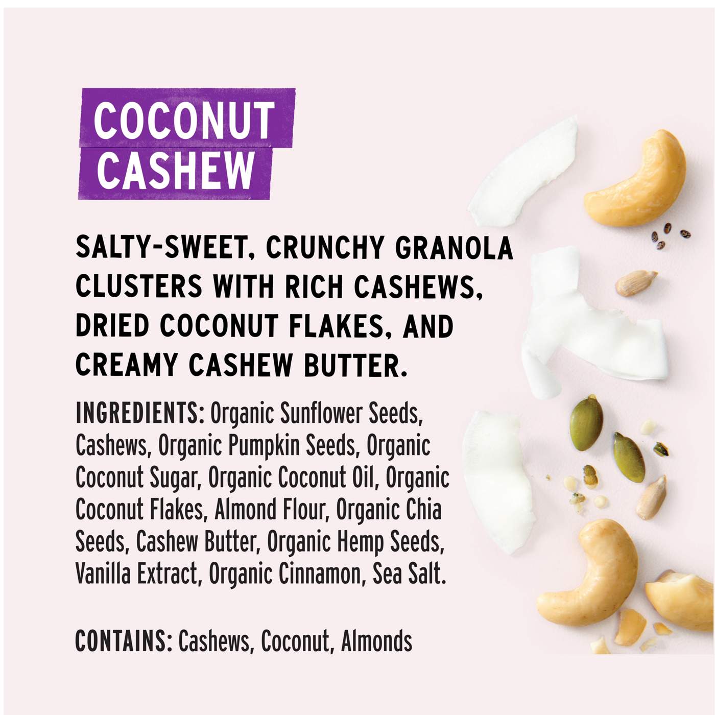 Purely Elizabeth Coconut Cashew Grain Free Granola Shop Granola